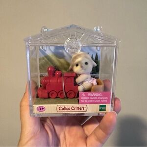 Baby Calico Critters Red Train & Boat Set of 2